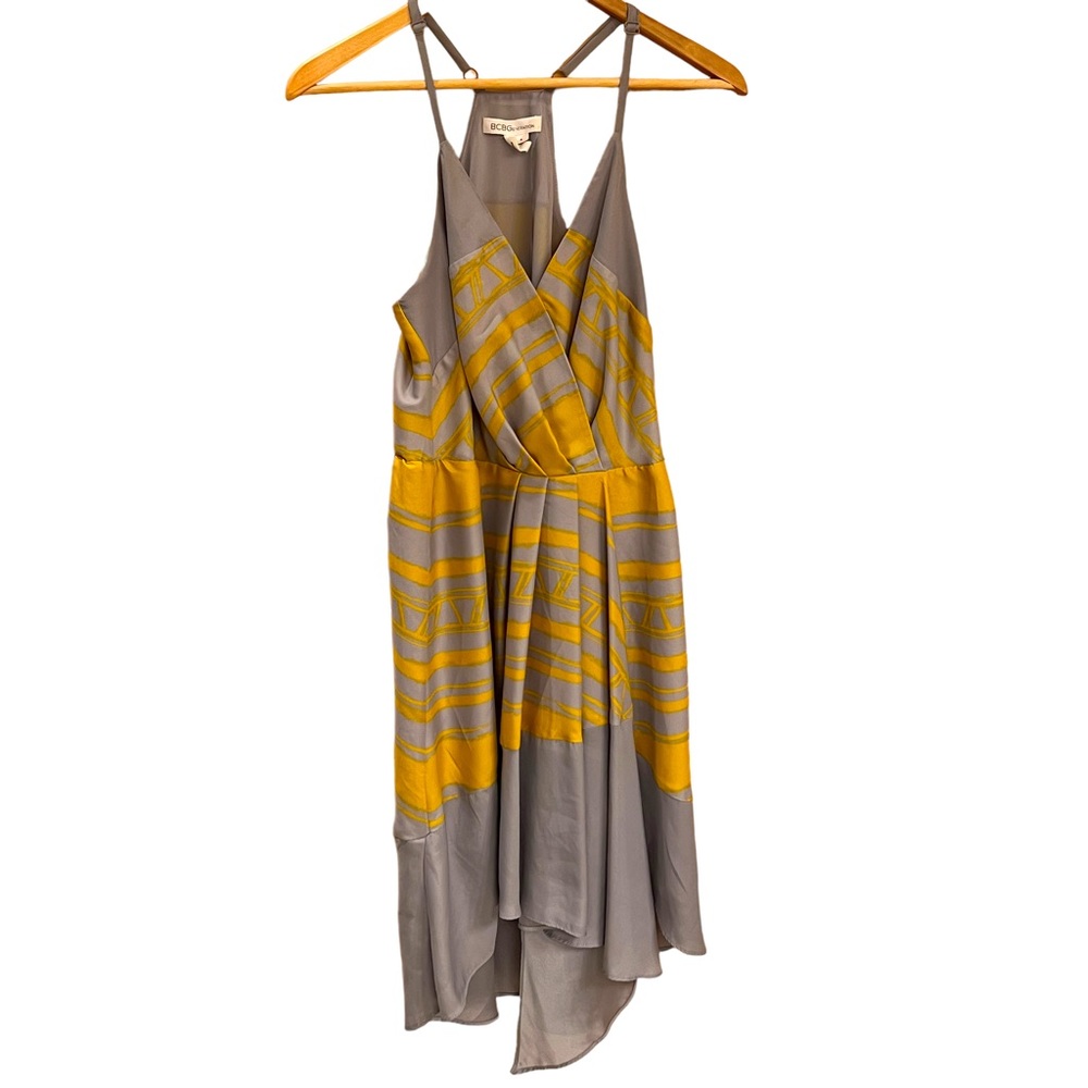 BCBG slip dress with handkerchief hem
